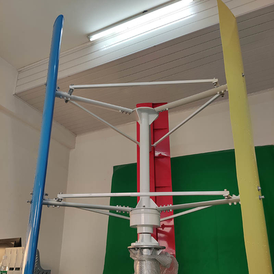Düşük Başlangıç ​​Torku H Dikey Rüzgar Türbini 5KW Küçük Dikey Eksenli Rüzgar Türbini