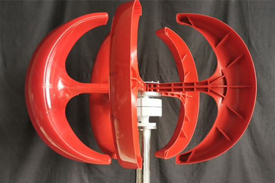 Red Lantern IP54 Rüzgar Türbini Kapalı Izgara Ev için 200W 12V 24V Düşük Başlangıç ​​Rüzgar Hızı