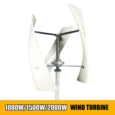Küçük Dikey Rüzgar Türbini 1KW 2KW 24V 48V Dikey Rüzgar Türbini