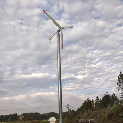 3Ph Yatay Rüzgar Türbini 10KW 20KW 220V 380V Yatay Rüzgar Santrali