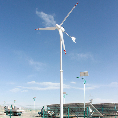 3Ph Yatay Rüzgar Türbini 10KW 20KW 220V 380V Yatay Rüzgar Santrali