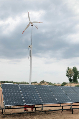 5000W Yatay Eksenel Rüzgar Türbini 1KW 48V 220V Ev Kullanımı İçin Beyaz Yatay Rüzgar Jeneratörleri